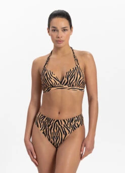 BEACHLIFE Soft Zebra Halter Bikinitop