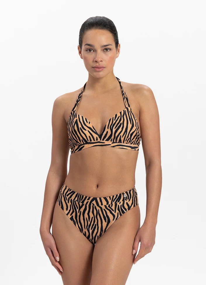 BEACHLIFE Soft Zebra Halter Bikinitop 1 BEACHLIFE Soft Zebra Halter Bikinitop
