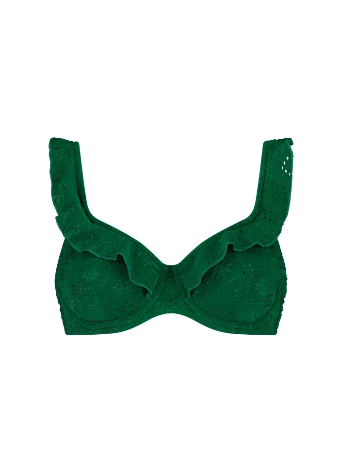 BEACHLIFE Green Embroidery Support Bikinitop 4 BEACHLIFE Green Embroidery Support Bikinitop – Bild 4