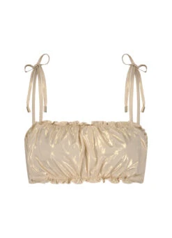 BEACHLIFE Gold Champagne Puffy Bikinitop -Outlet BEACHLIFE Store 114 174 front