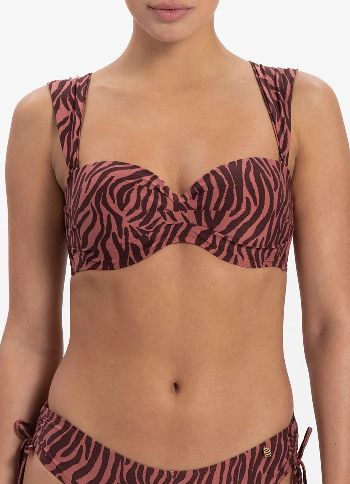 BEACHLIFE Zebra Bandeau Bikinitop 2 BEACHLIFE Zebra Bandeau Bikinitop – Bild 2