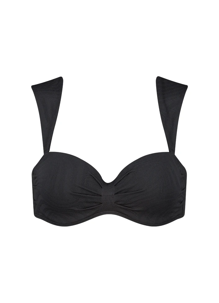 BEACHLIFE Black Swirl Bandeau Bikinitop 4 BEACHLIFE Black Swirl Bandeau Bikinitop – Bild 4