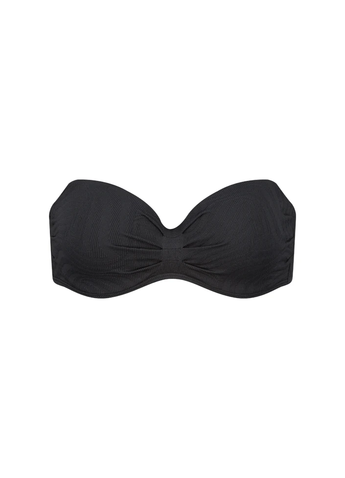 BEACHLIFE Black Swirl Bandeau Bikinitop 5 BEACHLIFE Black Swirl Bandeau Bikinitop – Bild 5