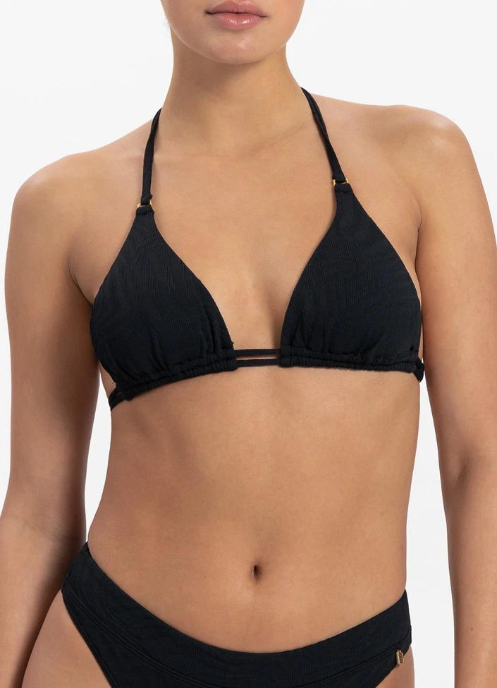 BEACHLIFE Black Swirl Triangel Bikinitop 2 BEACHLIFE Black Swirl Triangel Bikinitop – Bild 2