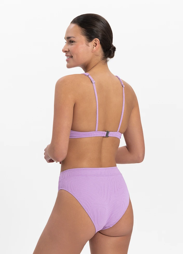 BEACHLIFE Purple Swirl High-waist Bikinibroekje 2 BEACHLIFE Purple Swirl High-waist Bikinibroekje – Bild 2