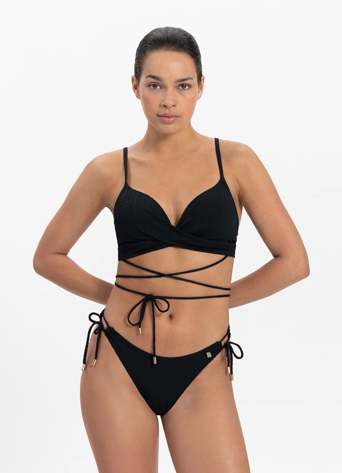 BEACHLIFE Black Swirl Twist Bikinitop 2 BEACHLIFE Black Swirl Twist Bikinitop – Bild 2