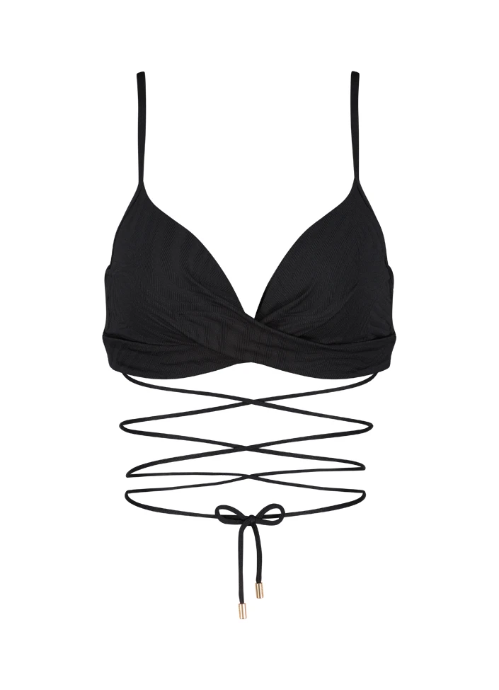 BEACHLIFE Black Swirl Twist Bikinitop 6 BEACHLIFE Black Swirl Twist Bikinitop – Bild 6