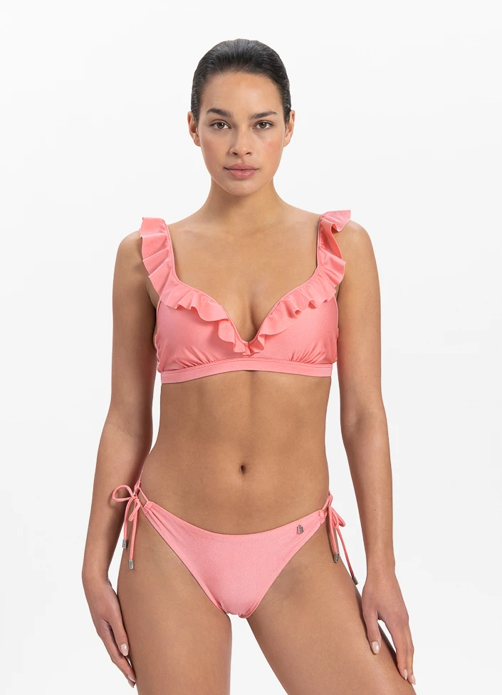 BEACHLIFE Pink Shine Ruffle Bikinitop 1 BEACHLIFE Pink Shine Ruffle Bikinitop