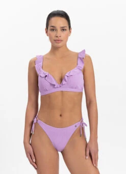 Neue Produkte 11 BEACHLIFE Purple Swirl Ruffle Bikinitop
