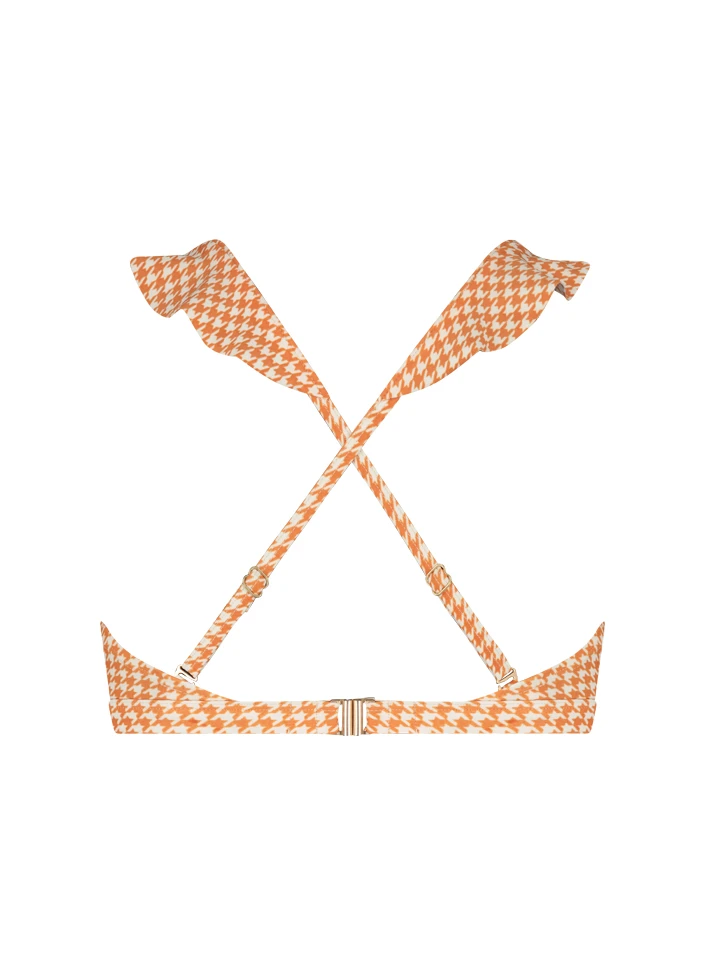 BEACHLIFE Pied De Poule Ruffle Bikinitop 6 BEACHLIFE Pied De Poule Ruffle Bikinitop – Bild 6