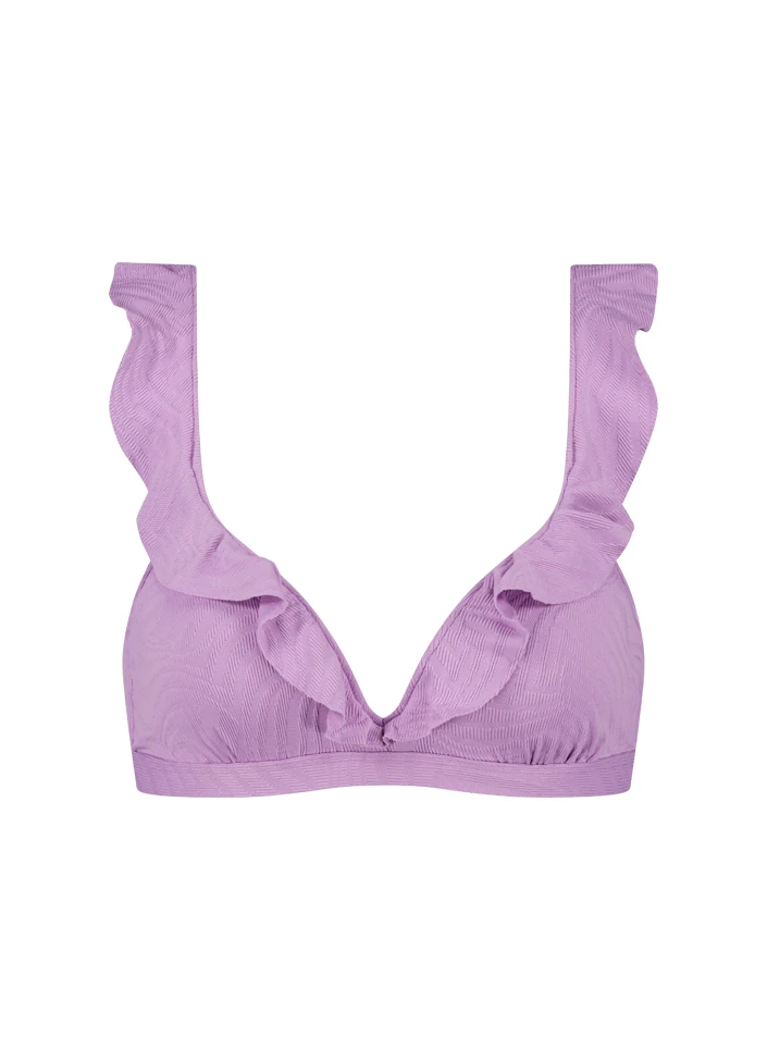 BEACHLIFE Purple Swirl Ruffle Bikinitop 4 BEACHLIFE Purple Swirl Ruffle Bikinitop – Bild 4