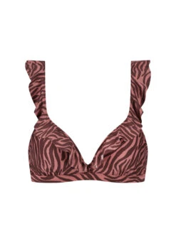 BEACHLIFE Zebra Ruffle Bikinitop -Outlet BEACHLIFE Store 125 569 front