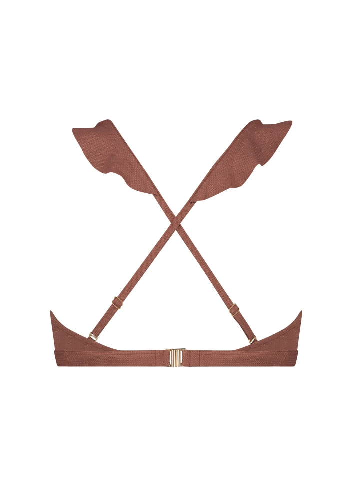 BEACHLIFE Rouge Shimmer Ruffle Bikinitop 6 BEACHLIFE Rouge Shimmer Ruffle Bikinitop – Bild 6