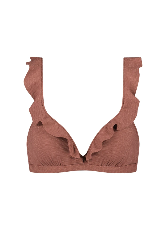 BEACHLIFE Rouge Shimmer Ruffle Bikinitop 4 BEACHLIFE Rouge Shimmer Ruffle Bikinitop – Bild 4