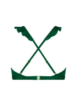 BEACHLIFE Green Embroidery Ruffle Bikinitop -Outlet BEACHLIFE Store 125 717 back2
