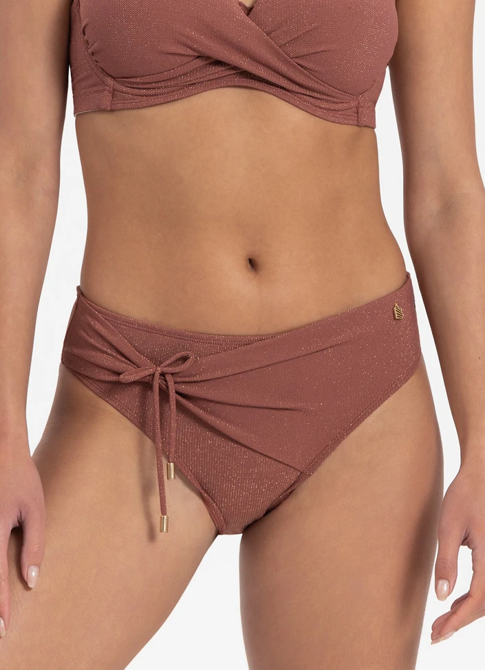 BEACHLIFE Rouge Shimmer Hoog Bikinibroekje 1 BEACHLIFE Rouge Shimmer Hoog Bikinibroekje
