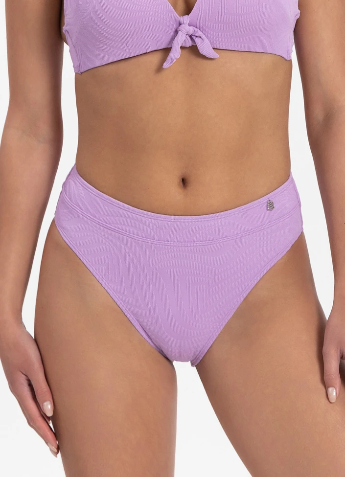 BEACHLIFE Purple Swirl High-waist Bikinibroekje 1 BEACHLIFE Purple Swirl High-waist Bikinibroekje