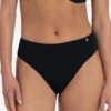 BEACHLIFE Black Swirl High-waist Bikinibroekje