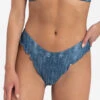 BEACHLIFE Denim Ruches Bikinibroekje