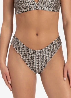BEACHLIFE Monogram Ruches Bikinibroekje