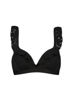 BEACHLIFE Black Embroidery Ruffle Bikinitop 13 BEACHLIFE Black Embroidery Ruffle Bikinitop -Outlet BEACHLIFE Store 270125 966 front 1