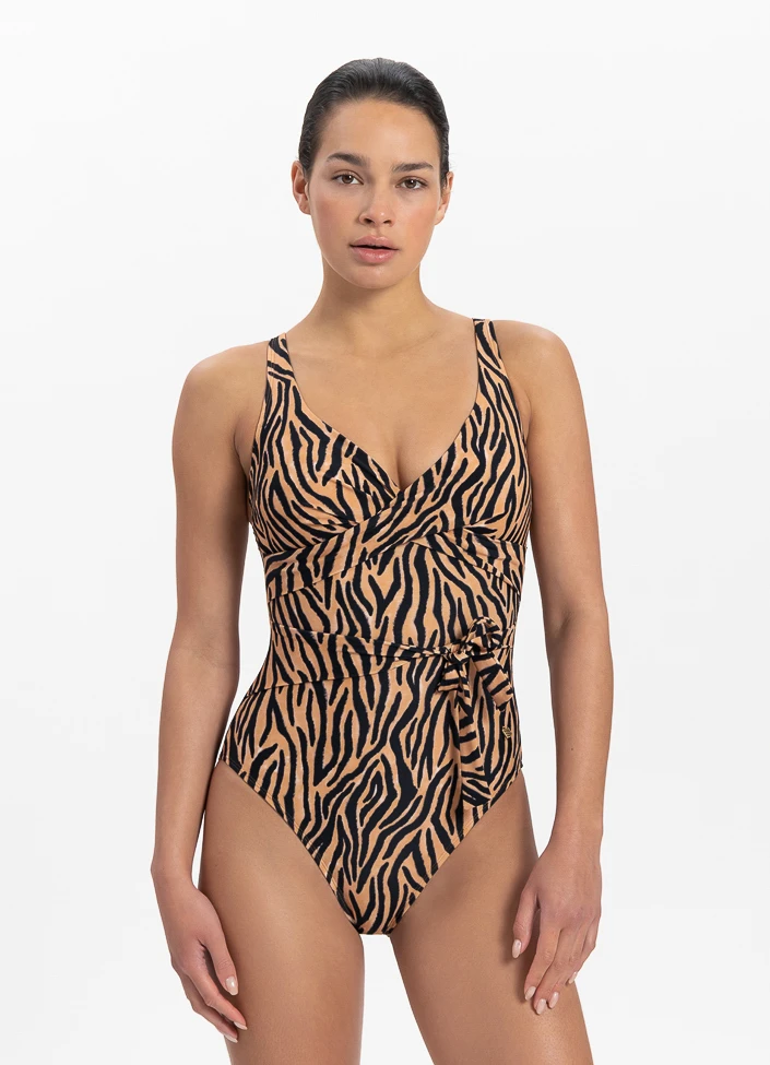 BEACHLIFE Soft Zebra Overslag Badpak 1 BEACHLIFE Soft Zebra Overslag Badpak