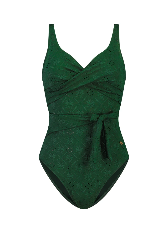 BEACHLIFE Green Embroidery Overslag Badpak 3 BEACHLIFE Green Embroidery Overslag Badpak – Bild 3