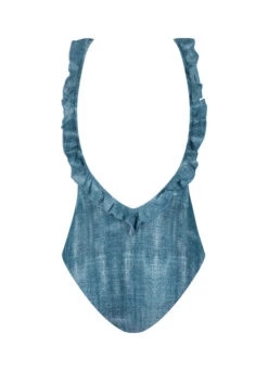 BEACHLIFE Denim Ruffle Badpak 8 BEACHLIFE Denim Ruffle Badpak -Outlet BEACHLIFE Store 309 620 back
