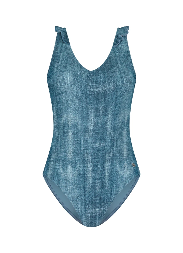 BEACHLIFE Denim Ruffle Badpak 3 BEACHLIFE Denim Ruffle Badpak – Bild 3