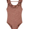 BEACHLIFE Rouge Shimmer Meisjes Ruffle Badpak