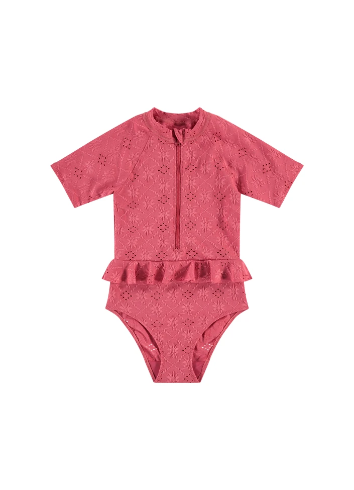 BEACHLIFE Pink Embroidery Meisjes Badpak 1 BEACHLIFE Pink Embroidery Meisjes Badpak