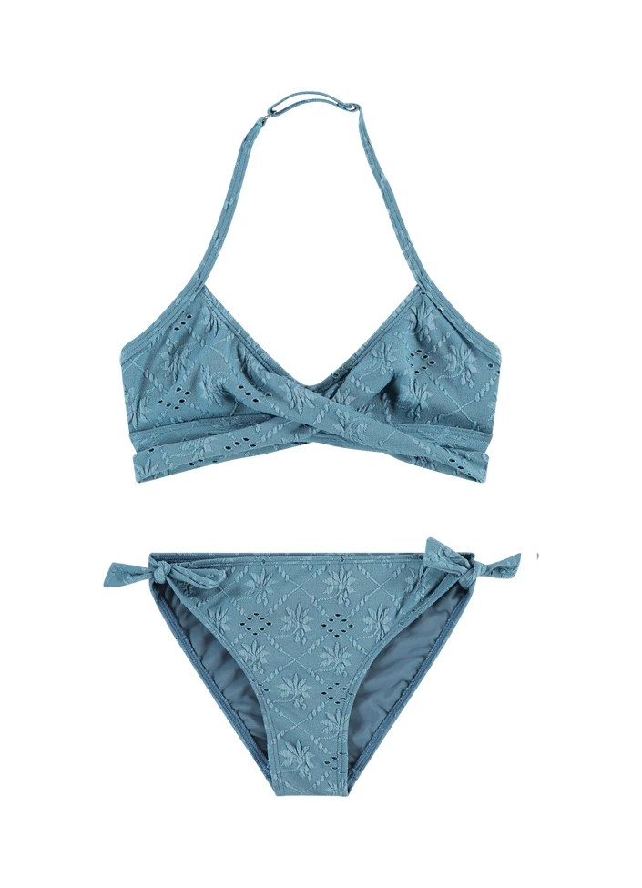 BEACHLIFE Blue Embroidery Meisjes Twist Bikiniset 1 BEACHLIFE Blue Embroidery Meisjes Twist Bikiniset