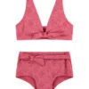 BEACHLIFE Pink Embroidery Meisjes Strik Bikiniset
