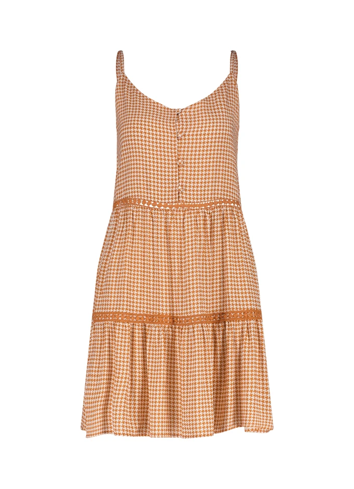 BEACHLIFE Pied De Poule Jurkje 3 BEACHLIFE Pied De Poule Jurkje – Bild 3