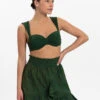 BEACHLIFE Green Embroidery Rokje