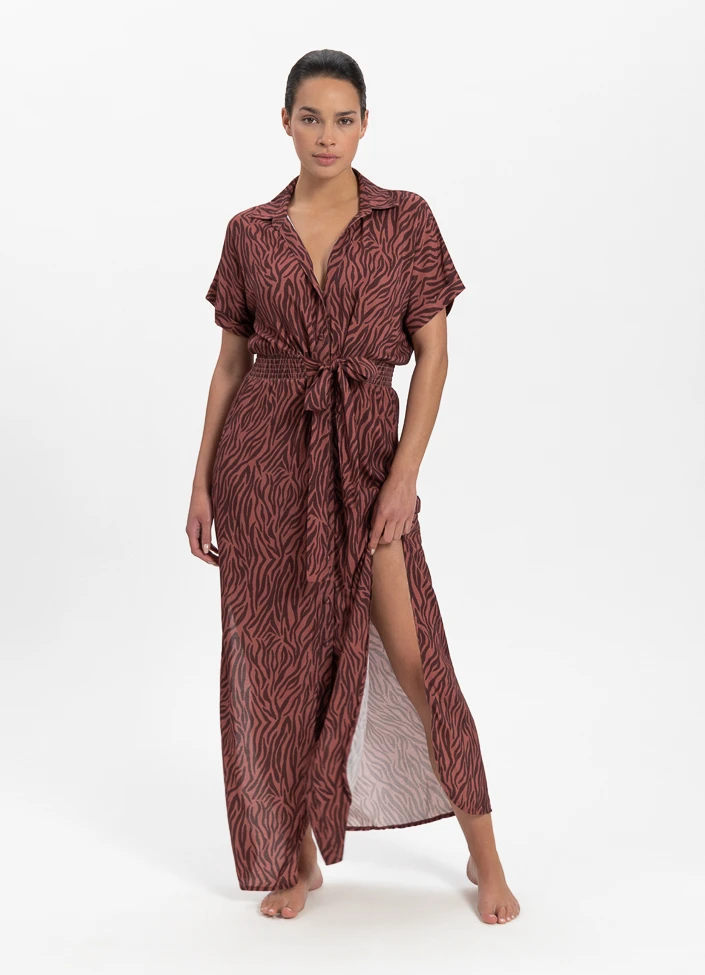BEACHLIFE Zebra Maxi Jurk 1 BEACHLIFE Zebra Maxi Jurk