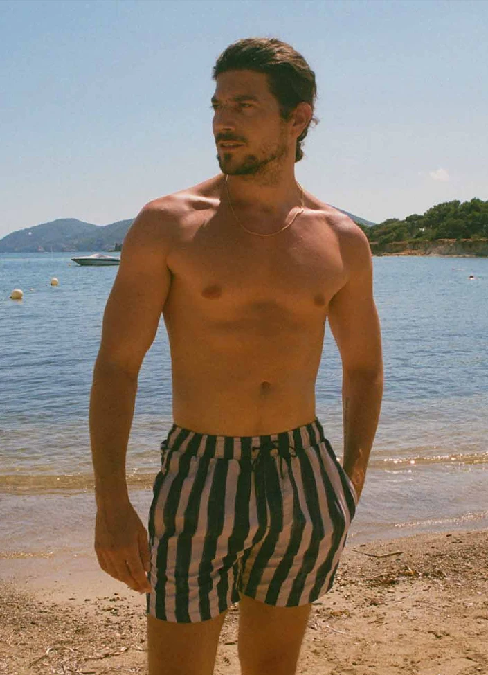 BEACHLIFE Blockstripe Heren Zwembroek 2 BEACHLIFE Blockstripe Heren Zwembroek – Bild 2