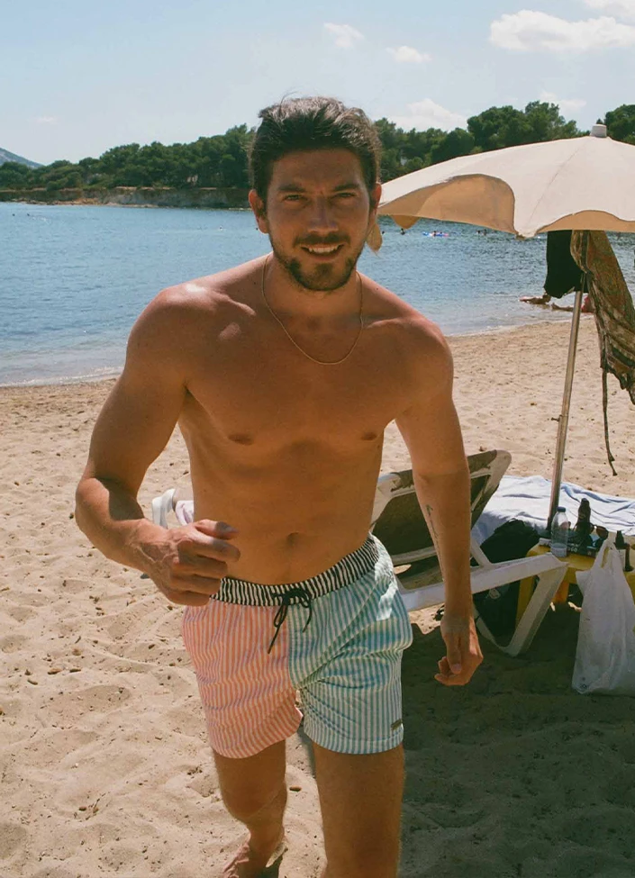 BEACHLIFE Multistripe Heren Zwembroek 2 BEACHLIFE Multistripe Heren Zwembroek – Bild 2